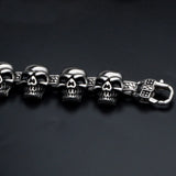Adjustable Skull Bracelet 316 Stainless Steel High Jewelry
