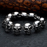 Adjustable Skull Bracelet 316 Stainless Steel High Jewelry