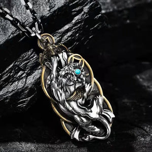 Copper Coin Pixiu Pendant Men's Chinese Style Handsome Necklace
