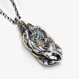 Copper Coin Pixiu Pendant Men's Chinese Style Necklace