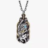 Copper Coin Pixiu Pendant Men's Chinese Style Necklace