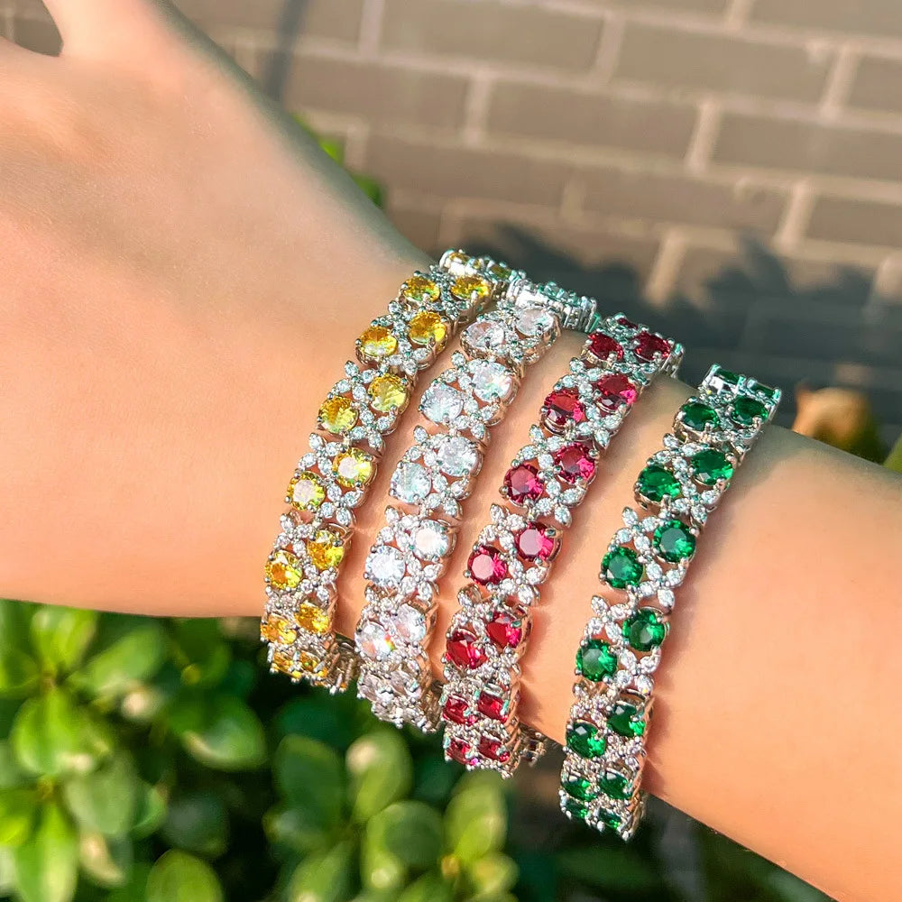 Copper Plated CZ Bracelet for Women