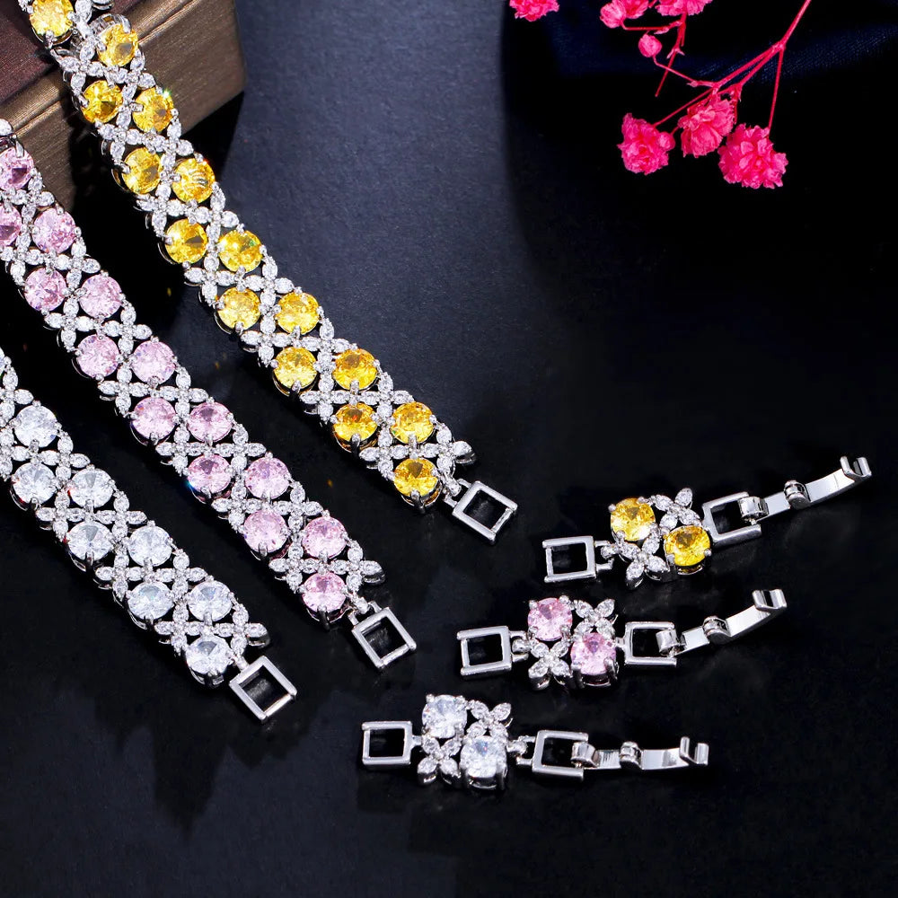 Copper Plated CZ Bracelet for Women