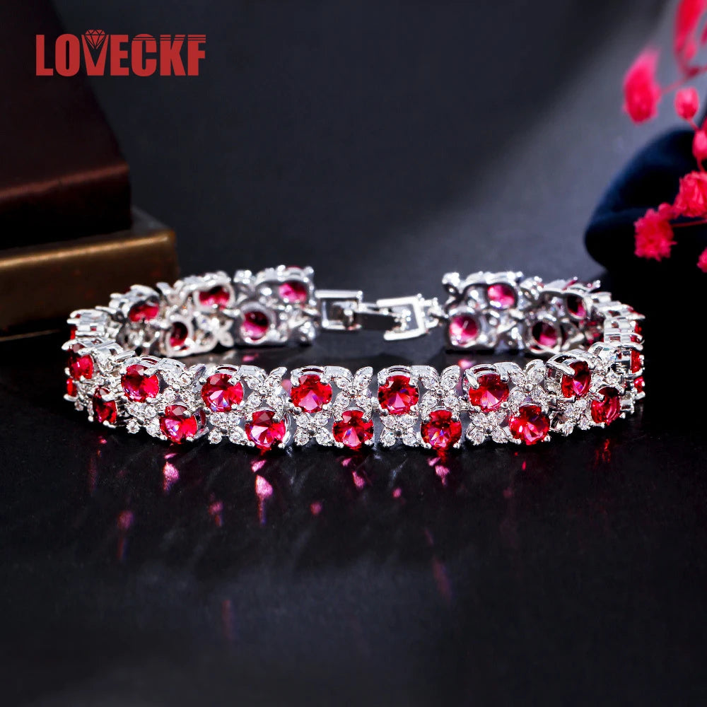 Copper Plated CZ Bracelet for Women