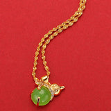 Gold-plated Red Necklace Women's