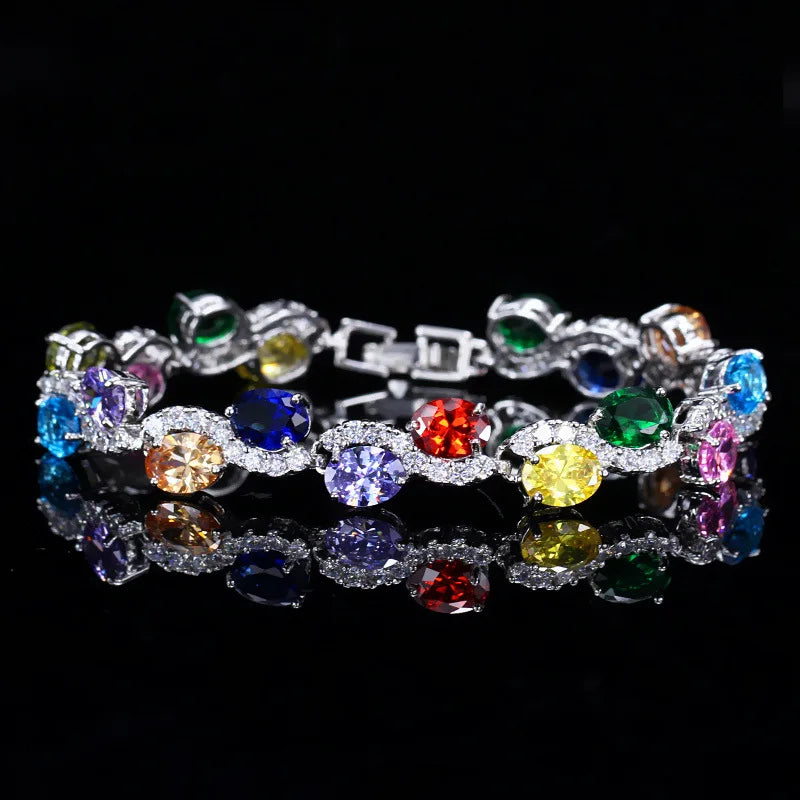 Copper Plated CZ Bracelet for Summer Dress