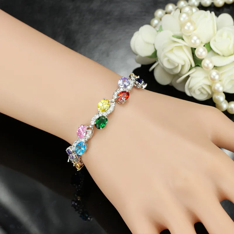 Copper Plated CZ Bracelet for Summer Dress