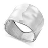 Plated Chunky Metal Bangle Cuff Bracelet
