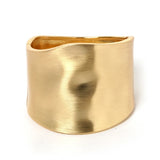 Plated Chunky Metal Bangle Cuff Bracelet