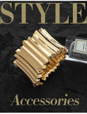 Statement Bangle for Women Plated Metal Cuff Bangles