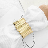 Statement Bangle for Women Plated Metal Cuff Bangles