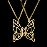 Couple Name Necklace Lover Jewelry Chain Butterfly Names For Women Men