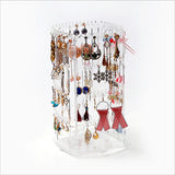 Rotating Earring Jewelry Storage Box Display Stand