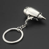 Creative Airplane Turbine Pendant Key Ring Keychain
