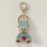 Cute Bow Bear Keychain Love Bear Doll Metal Keychain Pendant Gift