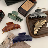 Large Acetic Acid Hair Clip Claw Plaid Shark Clip Hair Accessories