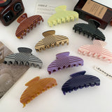 Large Acetic Acid Hair Clip Claw Plaid Shark Clip Hair Accessories