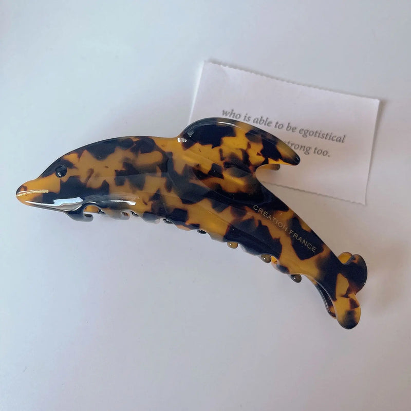 The Ocean's Stupid Baby Dolphin Hair Clip Claw Acetic Acid for Women and Girls
