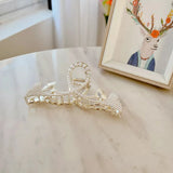 Elegant Gingko Leaf Hair Clip with Pearls & Rhinestones