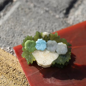 Small Fresh Flower Basket Hair Claw Fan Clip Hair Accessories