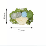 Small Fresh Flower Basket Hair Claw Fan Clip Hair Accessories