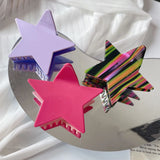Stylish Acrylic Star Hair Clip Claw for Women