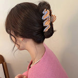Cream Biscuit Hair Clip Claw High Acetic Acid Shark Clip