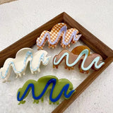 Cream Biscuit Hair Clip Claw High Acetic Acid Shark Clip