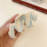 Cream Biscuit Hair Clip Claw High Acetic Acid Shark Clip