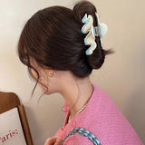Cream Biscuit Hair Clip Claw High Acetic Acid Shark Clip