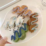 Cream Biscuit Hair Clip Claw High Acetic Acid Shark Clip
