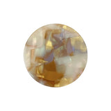 Acetate Handle Cosmetic Mirror 6.5cm Round Mini Pocket Mirror