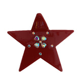 Chic Geometric Red Shark Clip Hair Ring Duckbill Clip