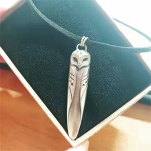 Double-Sided Owl Moon Pendant Retro Hip-Hop Clavicle Chain Couple Gift