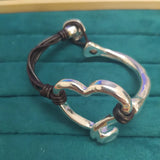 925 Silver Heart-shaped Bracelet Jewelry Gift