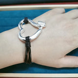 925 Silver Heart-shaped Bracelet Jewelry Gift