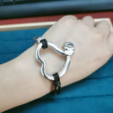 925 Silver Heart-shaped Bracelet Jewelry Gift