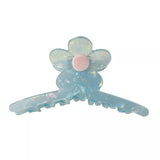 French Geometric Jelly Flower Hair Clip Claw for Woman Girls
