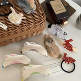 Geometric Bunny Shark Hair Clip for Women