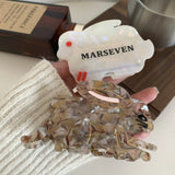 Geometric Bunny Shark Hair Clip for Women