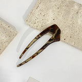 Retro Acetate Hair Sticks U Shaped Hair Pin Tortoiseshell