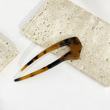 Retro Acetate Hair Sticks U Shaped Hair Pin Tortoiseshell