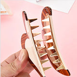 Semicircle Heart Shaped Hair Claw Clips Love Fashionable Acetate Hairgrips