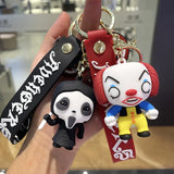 Funny Halloween Clown Keychain for Women Bags Pendants