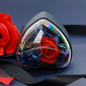 Heart-Shaped Ring Box Necklace Storage Case Proposal Engagement Wedding Display
