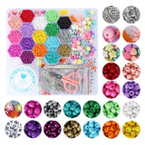 DIY Jewelry Accessories 26 Grid Box 24 Rice Beads Alphabet Beads Set