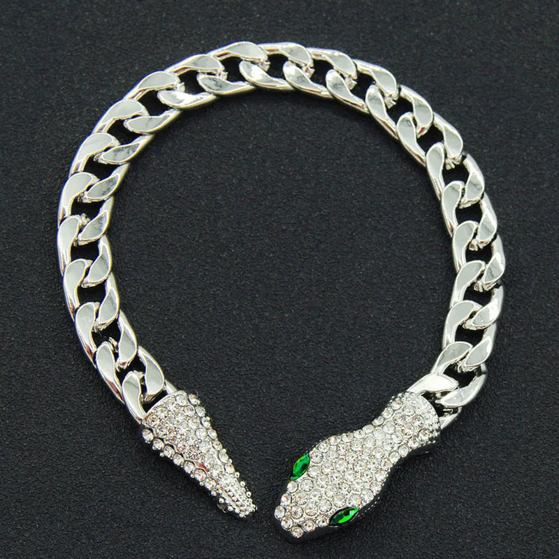 Zircon Cuban Chains Set for Women