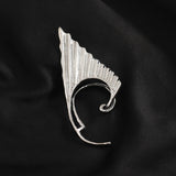 Mermaid Elf Pearl Ear Hanging Retro Wing Shape Ear Clip