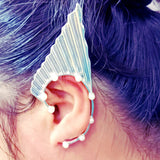 Mermaid Elf Pearl Ear Hanging Retro Wing Shape Ear Clip
