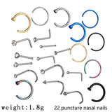 Exaggerated Punk Puncture Set, Colorful